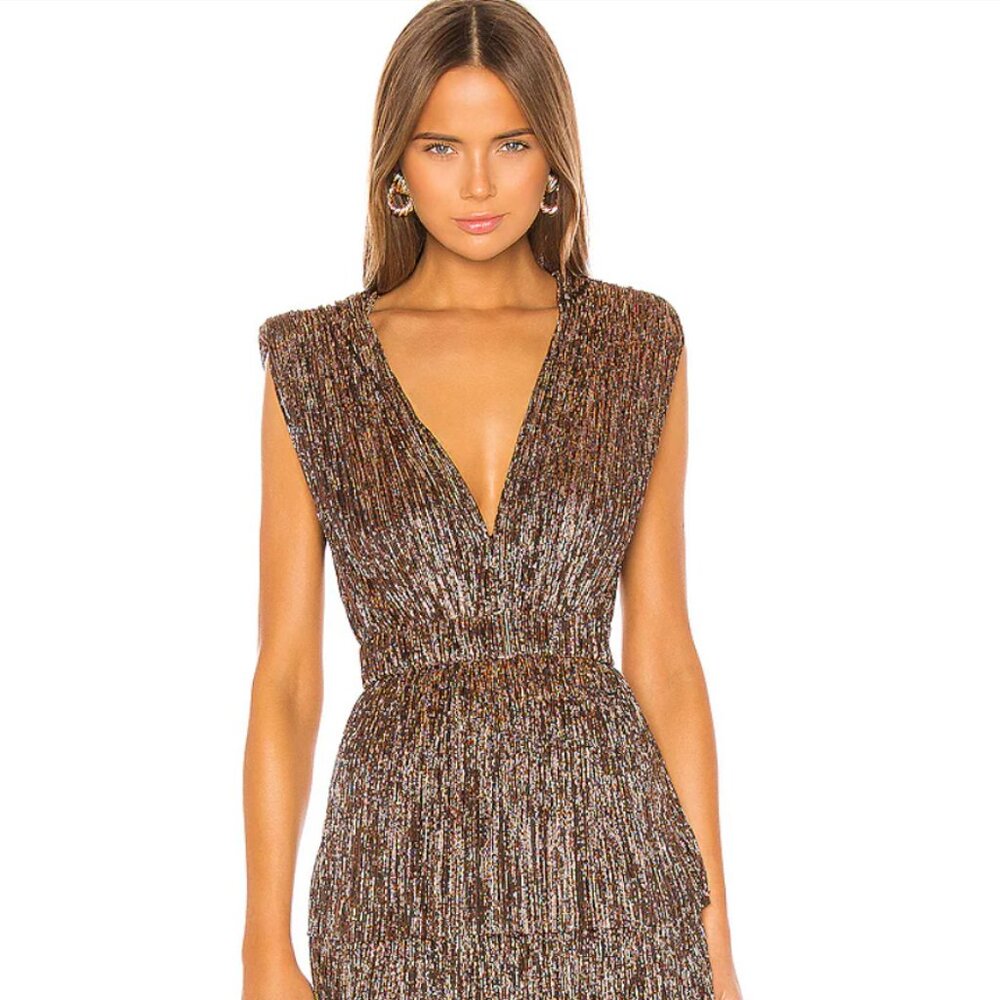 Bronze Skylar Maxi Gown (Brand:Sabina Musayev)
